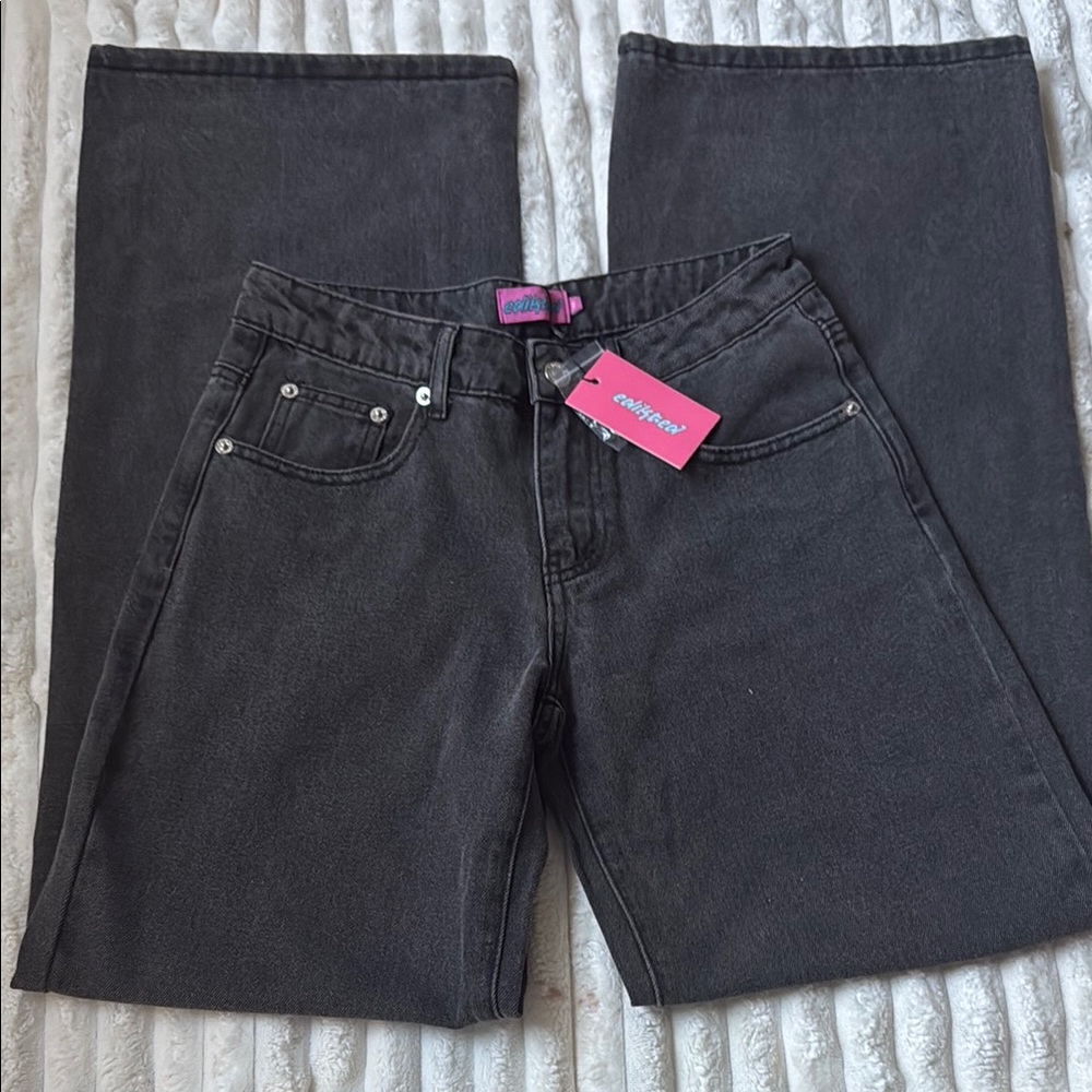Black washed edikted jeans xs